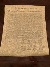 Large Parchment Replica Of The Declaration of Independence in a Tube - £5.61 GBP