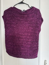 Whitehouseblackmarket Purple Knit Sleeveless Top Size XS  - $14.03