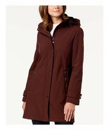CALVIN KLEIN Womens Pocketed Rain Coat, MAROON, XS MSRP: $200 - £94.94 GBP