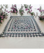 American Pacific King Blanket Bed Cover Floral Pattern Patchwork Hand Cr... - $783.72 MXN