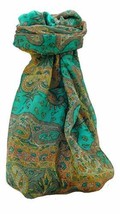 Mulberry Silk Traditional Long Scarf Sarayu Charcoal by Pashmina &amp; Silk - £19.02 GBP