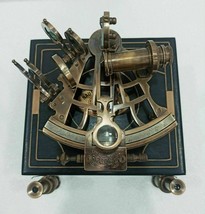 J.SCOTT Antique Sextant Nautical Brass Astrolabe Working Marine Vintage Box - £48.47 GBP