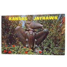 Postcard Kansas Jayhawk Mascot University Of Kansas Lawrence Kansas Chrome - $8.70