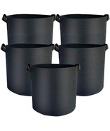 15 Gallon Fabric Growing Pot Bag Hydroponic Grow Bags Aeration Nonwoven ... - $24.99+