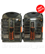 Tactix 71-piece Bit Set w Bits &amp; Ratchet Screwdriver # 900171 Pack of 2 - £37.98 GBP