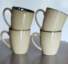 Set of Four (4) Jaclyn Smith™ ~ Multicolor ~ 12 Ounce ~ Stoneware ~ Coffee Mugs - £24.06 GBP