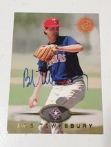 Bob Tewksbury Texas Rangers 1995 Topps Stadium Club Autograph Card #612 READ DES - £3.86 GBP