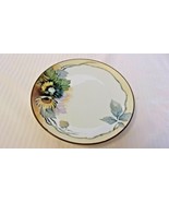 Vintage Hand Painted Ceramic Plate Multicolored Flowers from Nippon Japan - £35.18 GBP