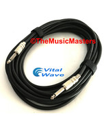 30ft 1/4&quot; Instrument Guitar Bass Amp Keyboard Audio Patch Cable Cord Wir... - £11.95 GBP