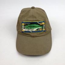 Bass Outdoor Cap Hat Khaki Green Adjustable Fishing One Size - £10.08 GBP
