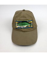 Bass Outdoor Cap Hat Khaki Green Adjustable Fishing One Size - £10.08 GBP