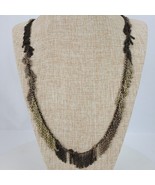 Vintage J1 Casual Career Chain Tassels Necklace 34 Inch Lightweight - $12.06