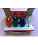 4 Assorted Multicolor Indoor /Outdoor C7 Christmas Replacement Bulbs, NE... - $6.93
