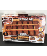 Brooklyn Brownie COPPER 18 BROWNIES, MIX, BAKE &amp; SERVE, ALL IN ONE PAN NEW - €8,42 EUR