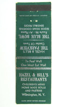 Hazel &amp; Bill&#39;s Parkview - Wilmington, New York Restaurant 20FS Matchbook Cover - $2.00