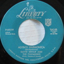 David Seville And The Chipmunks ‎– Alvin&#39;s Harmonica, Vinyl, 45rpm, Very Good+ - £3.53 GBP