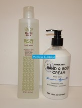 Trader Joe’s Hand &amp; Body Cream &amp; Tea Tree Tingle Body Wash 16fl oz 473ml 2 Packs - £18.38 GBP