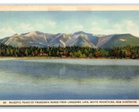 Franconia Range From Lonesome Lake White Mountains NH UNP Linen Postcard S1 - £3.05 GBP