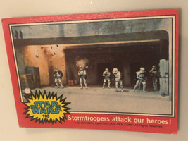 Vintage Star Wars Trading Card Red 1977 #103 Stormtroopers Attack Our Heroes - $2.96