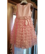 EUC Ragazze American Formale Pasqua Abito Tule Pizzo Floreale Fiocco Ros... - $613.48 MXN