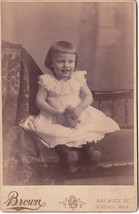 Dorothy Haines Happy Excited Little Girl with Toy Cabinet Photo - Waltham, MA - £14.07 GBP