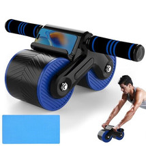 Auto Rebound Exercise Roller Wheels - Ab Roller Fitness Equipment for Co... - $73.79