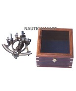 NauticalMart Antique Brass Sextant With Rosewood Box  - €174,05 EUR