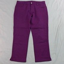 KUT from the Kloth 10 Recent Crop Skinny Purple Stretch Denim Jeans - £19.57 GBP