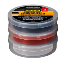 Scotch 7100092425 Super 33+ Vinyl Electrical Tape, Multicolor, 3-Pack - $39.00