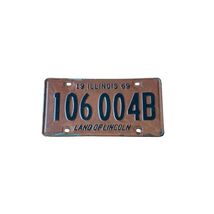 VTG 1969 Illinois Single License Plate (1) Land of Lincoln 106 004B Auto... - $9.89