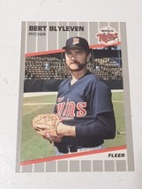 Bert Blyleven Minnesota Twins 1989 Fleer Card #105 - £0.77 GBP