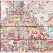 Hermes Scarf La Legende du Cheval a Plumes by Ugo Gattoni 90 cm Silk pink - £715.50 GBP