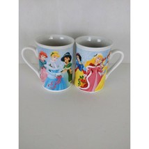 2 Disney Six Princesses Mug Cup 4&quot; Tall 2008 - £10.60 GBP