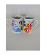 2 Disney Six Princesses Mug Cup 4&quot; Tall 2008 - £10.27 GBP