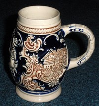Antique German Dancing Couple Beer Stein In Woods Collectible Man Cave G... - $7.27