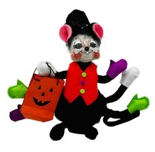 Annalee Spider Mouse 6 inch Halloween Black Trick or Treat Doll 2014 Ope... - £51.70 GBP