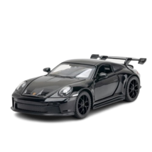 BLACK 1:32 Parsche 911 GT3 sport Alloy Car Model Diecasts Toy W Sound &amp; ... - £17.65 GBP