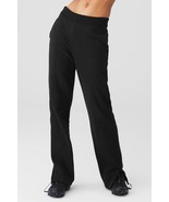 ALO Yoga Sweatpants High-Waist Free Time Straight Leg Black Size 8 - $1,017.70 MXN