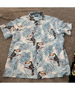 havana jim shirt size XXXL Parrot short sleeve men’s button up Hawaiian ... - $38.18 CAD