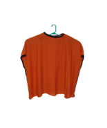 Lauren Ralph Lauren Orange Oversized Boxed Side Button Sweater Small Fit... - £22.08 GBP