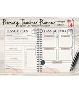 Digital Teacher Planner Teacher Plan Book Homeschool Planner Printable Instructo - $9.99