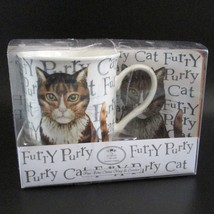 The Leonardo Collection Furry Purry Tabby Cat Mug And Coaster Set With Box - $24.73