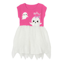 NEW Halloween Ghost Girls Sleeveless Pink Tutu Dress 2T 3T 4T 5T 6 7 - £4.69 GBP+