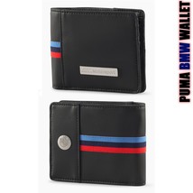 PUMA ORIGINAL BMW M MOTORSPORT MENS LEATHER WALLET MULTIPLE SLOTS BMW ME... - £37.52 GBP