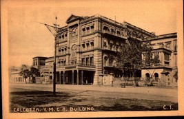 Calcutta India Y.M.C.A. BUILDING-D.Macropolo &amp; Co. Vintage Rppc Postcard -BK42 - £4.68 GBP