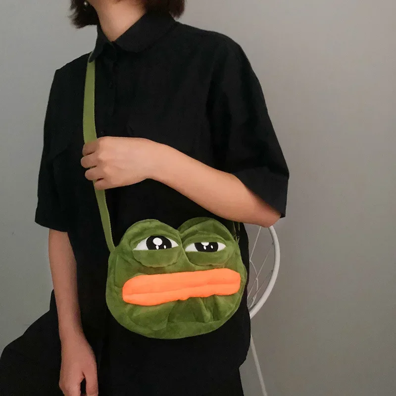 Women cute funny small shoulder bag female new personality fashion plush messeng - £16.65 GBP