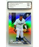 GRADED 10 WANDER FRANCO ROOKIE REFRACTOR 2019 BOWMAN PLATINUM #TOP-9 #1 ... - £637.97 GBP