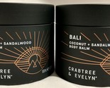 2X Crabtree &amp; Evelyn Coconut Sandalwood Body Balm 3.3 fl oz Each - £47.74 GBP