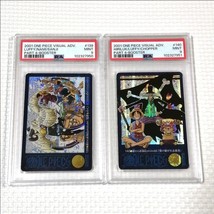 One Piece Carddass Visual Adventure Card PSA9 139 140 Holo Ruffy - $224.00