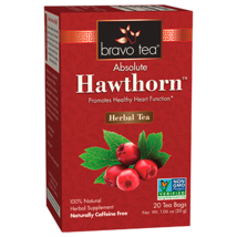 Bravo Herbal Tea Absolute Hawthorn 20 Tea Bags Healthy Heart Function Non-GMO - £5.58 GBP